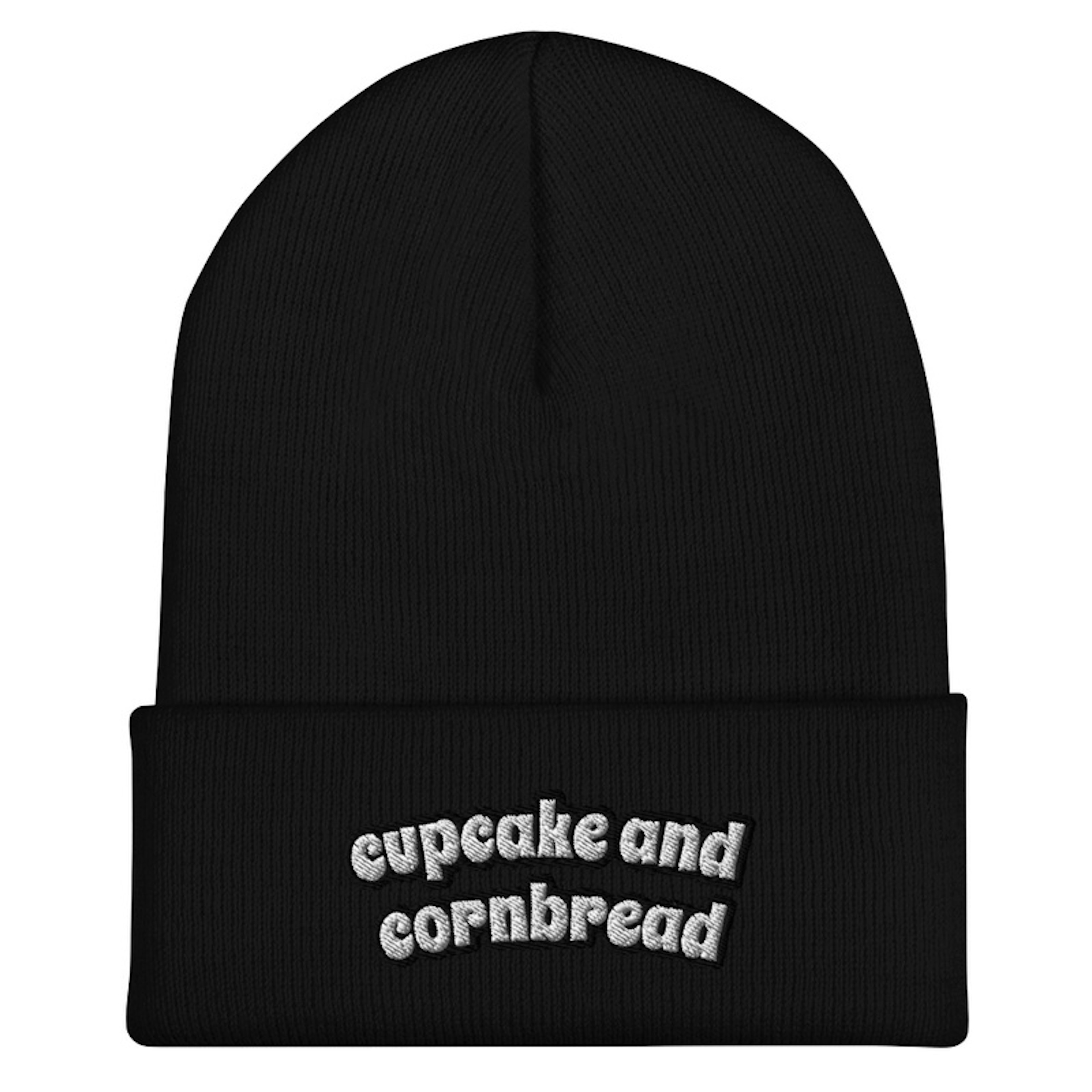cupcake and cornbread beanie